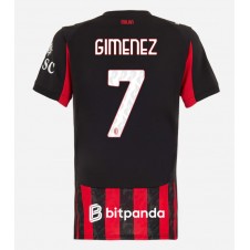 AC Milan Santiago Gimenez #7 Hjemmedrakt Kvinner 2025-26 Kortermet